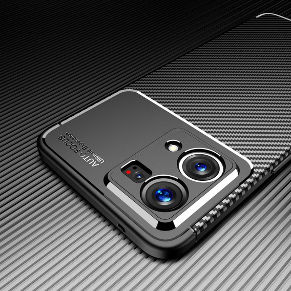 Etui do Oppo Reno7 4G, Carbon Gel, czarne
