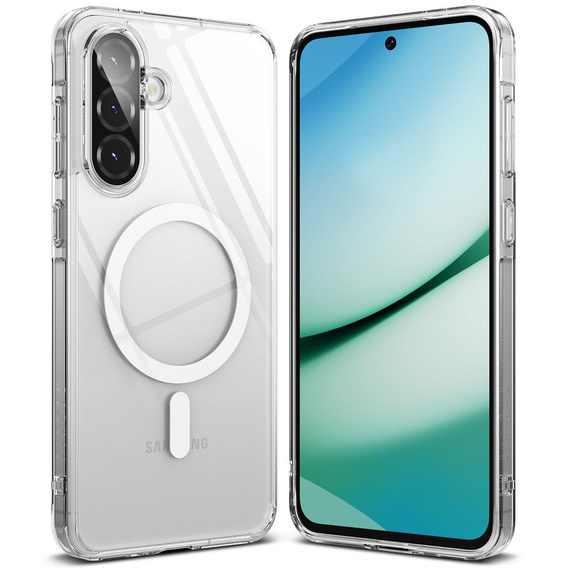 Etui Ringke do Samsung Galaxy A36 / A56 5G, Fusion MagSafe, Przezroczyste + Szkło Hartowane 9H