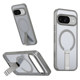 Etui Fusion Hybrid do Google Pixel 10 / 10 Pro, do MagSafe, z podstawką, szare