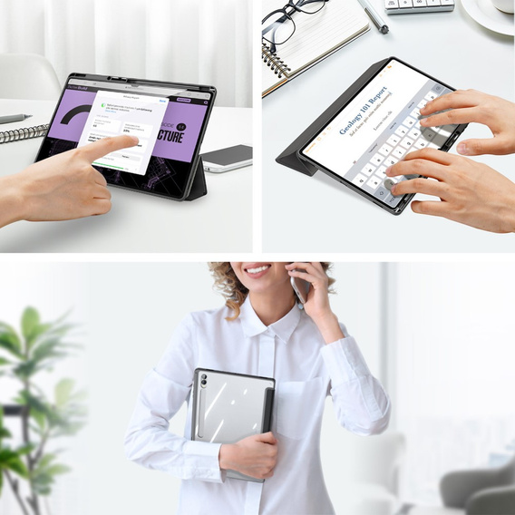 Etui do Samsung Galaxy Tab S10 Ultra, Dux Ducis TOBY, czarne
