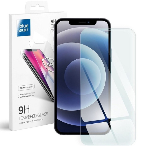 Zestaw Etui Silicone Mag Cover do iPhone 12 Pro, niebieskie + Szkło