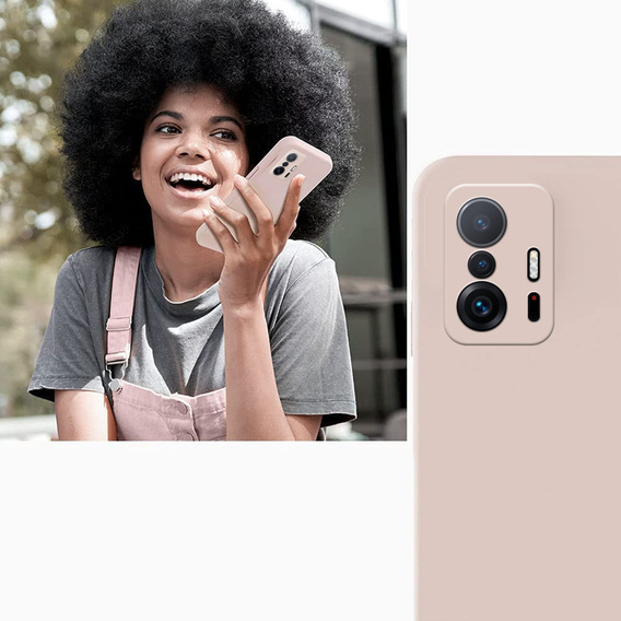 Etui do Xiaomi 11T / 11T Pro, Silicone Lite, różowe