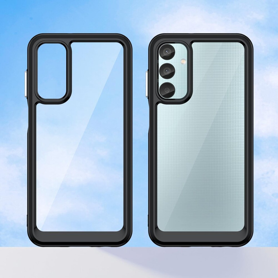 Etui do Samsung Galaxy M15 5G, Fusion Hybrid, przezroczyste / czarne