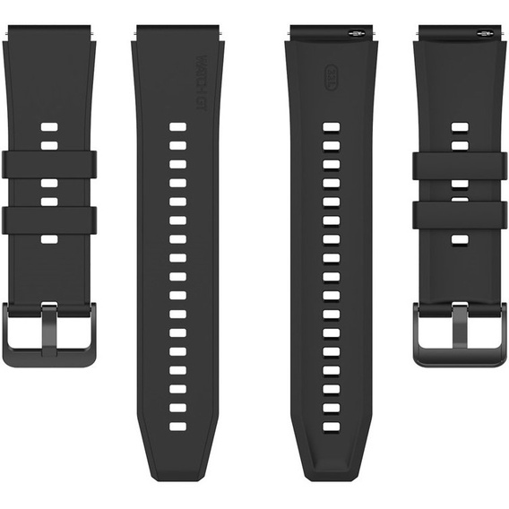 3x Pasek silikonowy 22mm uniwersalny, Czarny, Zielony, Granatowy