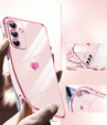 Etui do Samsung Galaxy A36 5G, Electro heart, różowe rose gold + Szkło 9H