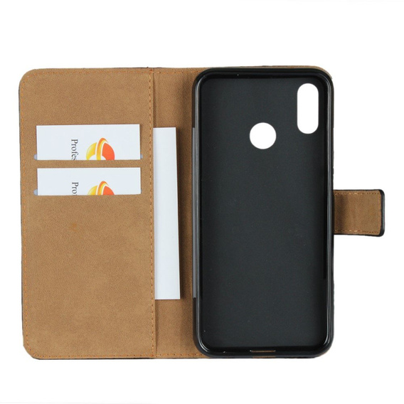 Etui z klapką do Huawei P20 Lite, Wallet Leather Case, czarne