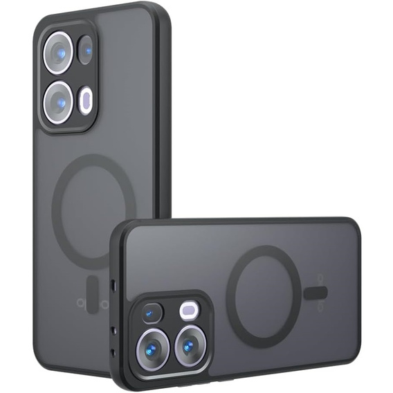 Etui do Oppo Reno 13 Pro, do MagSafe, ERBORD Matt Case, czarny