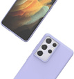 Etui do Samsung Galaxy S21 Ultra, Silicone Lite, lawendowe