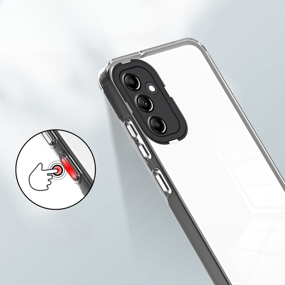 Etui do Samsung Galaxy A14 5G, Fusion Hybrid, przezroczyste / czarne