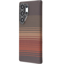 Etui do Samsung Galaxy S23 Ultra – magnetyczne Aramid Fiber, pomarańczowe