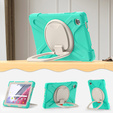 Etui dla dzieci do Samsung Galaxy Tab A7 Lite 8.7 T220/T225, Pancerne, dziecięce, Zielone / Szare