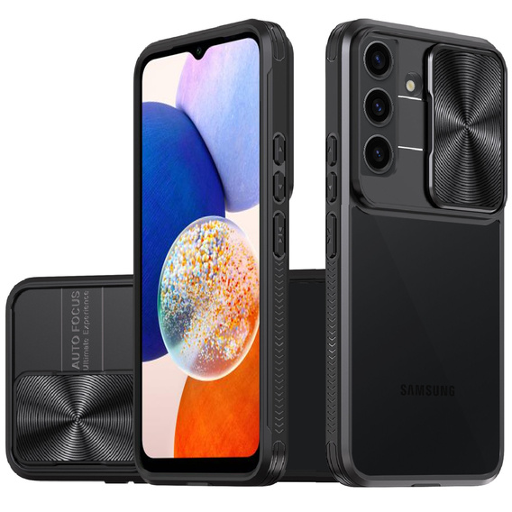Etui do Samsung Galaxy A14 4G/5G, Slide Camera, czarne