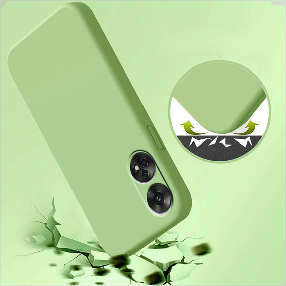 Etui do Oppo Reno8 T, Silicone Lite, jasnozielone