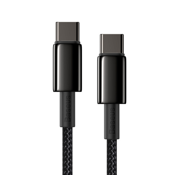 Baseus kabel USB-C na USB-C 1 m 100 W Tungsten - Czarny