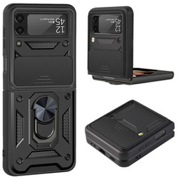 Etui pancerne do Samsung Galaxy Z Flip 4 5G, CamShield Slide, czarne