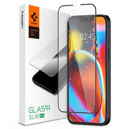 Spigen Glass TR Slim FC Szkło Hartowane do iPhone 16E / 13 / 13 Pro / 14, Black