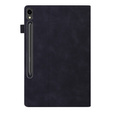 Etui do Samsung Galaxy Tab S10 FE+ Plus, Classic, z miejscem na rysik, czarne