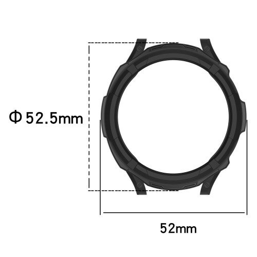 Etui z nakładką bezel ring do Samsung Galaxy Watch 6 Classic 47mm, Czarne