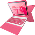 Etui z klawiaturą do iPad 11" 2025 A16 (11 gen.) / iPad 10.9" 2022 (10 gen.), Pen Slot, magenta