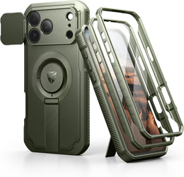 Etui Dexnor pancerne z podstawką i przesłoną aparatu, do MagSafe do iPhone 17 Pro Max