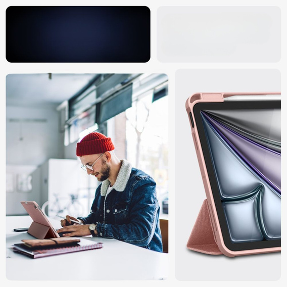 Etui SPIGEN do iPad Air 11" 2025/2024 (7/6 gen.) / Air 10.9" 2022/2020 (5/4 gen.), Urban Fit, różowe rose gold