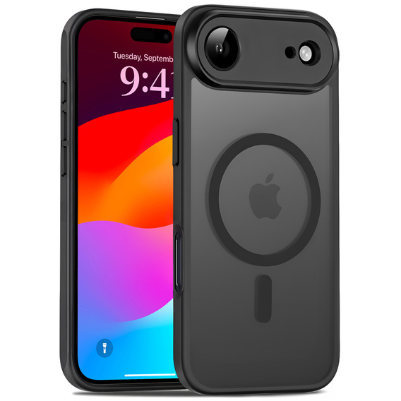 Etui Matt Case do iPhone 17 Air, do MagSafe, z ochroną aparatu, matowe czarne