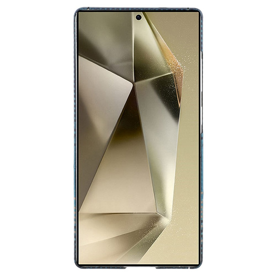Etui do Samsung Galaxy S24 Ultra – magnetyczne Aramid Fiber, niebieskie