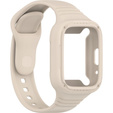 Pasek Silikonowy z Etui do Xiaomi Redmi Watch 3 Active, Beżowy