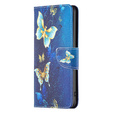 Etui z klapką do Infinix Hot 40i, Wallet, Butterflies niebieskie