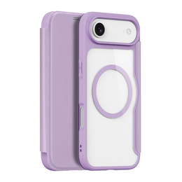 Etui Dux Ducis do iPhone 17 Air, Skin X Pro,  z klapką, do MagSafe, fioletowe