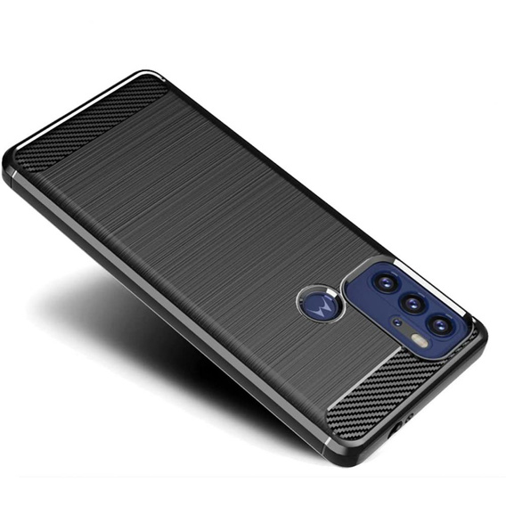 Etui do Motorola Moto G60S, Karbon, czarne