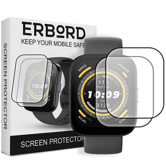 2x Szkło Hybrydowe ERBORD do Amazfit BIP 5