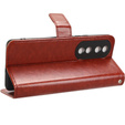 Etui z klapką do Honor 90, Crazy Horse Wallet, brązowe