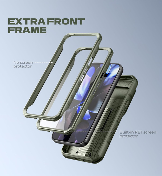 Etui pancerne Dexnor Full Body Two Frames do Google Pixel 10 Pro XL