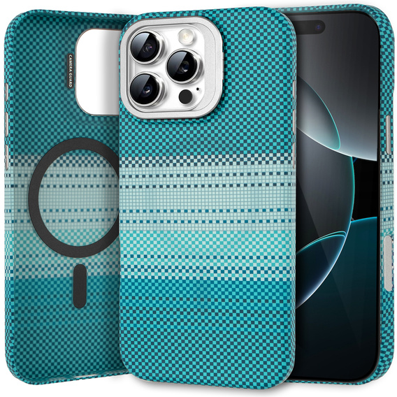 Etui do iPhone 16 Pro Max, Frame Kickstand, do MagSafe, Moon Green