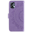 Etui z klapką do Motorola Moto G13 / G23, Mandala, fioletowe