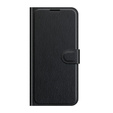 Etui z klapką do Vivo Y52 5G / Y72 5G, Split Leather, czarne