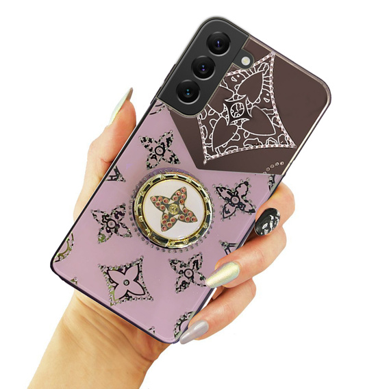 Etui Fashion do Samsung Galaxy S21 FE, fioletowe