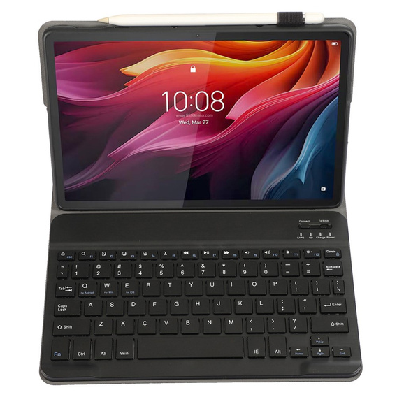 Etui z klawiaturą Bluetooth do Lenovo Tab K11 Plus - czarne