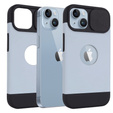 Etui ERBORD MagSafe Cam Slider do iPhone 13 / iPhone 14, niebieskie + Szkło na ekran