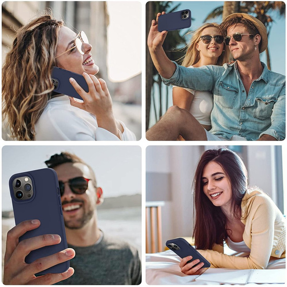 Etui Silicone do iPhone 14 Pro Max, Dark Blue