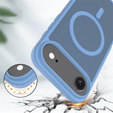 Etui Matt Case do iPhone 17 Air, do MagSafe, półprzezroczyste niebieskie