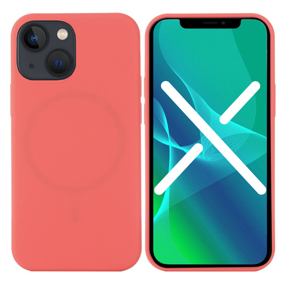 Etui do iPhone 13, Silicone MagSafe, różowe