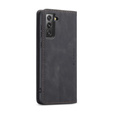 Etui CASEME do Samsung Galaxy S21 FE, Leather Wallet Case, czarne