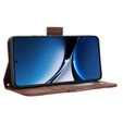 Etui z klapką do Xiaomi Poco X7 Pro 5G, Card Slot, brązowe