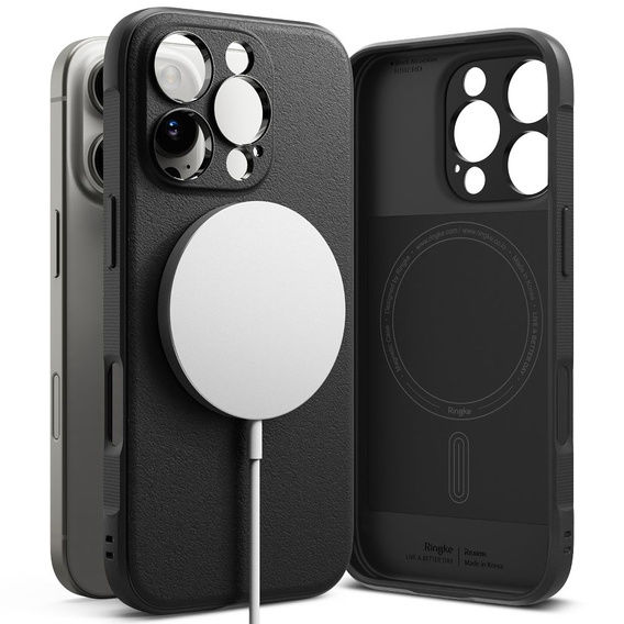 Etui Ringke do iPhone 16 Pro, Onyx MagSafe, czarne