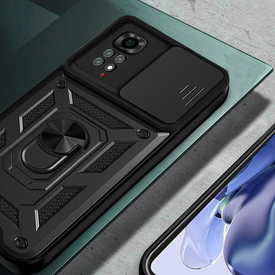 Etui pancerne do Xiaomi Redmi Note 11, CamShield Slide, czarne
