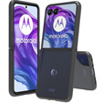 Etui do Motorola Razr 50 Ultra, Fusion Hybrid, przezroczyste / czarne