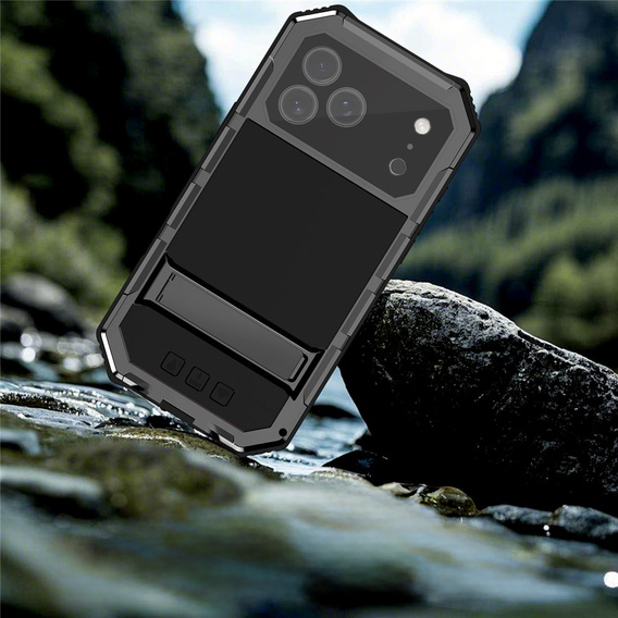 Etui pancerne z podstawką R-JUST do iPhone 17 Pro Max