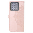 Etui z klapką do Xiaomi 13T / 13T Pro, Mandala, różowe rose gold